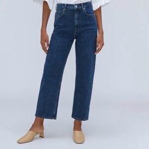 Everlane The Way High Jean Straight Leg Jeans in vintage indigo